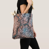 Aqua peach and black quilt pattern tasche (Von Nahem)