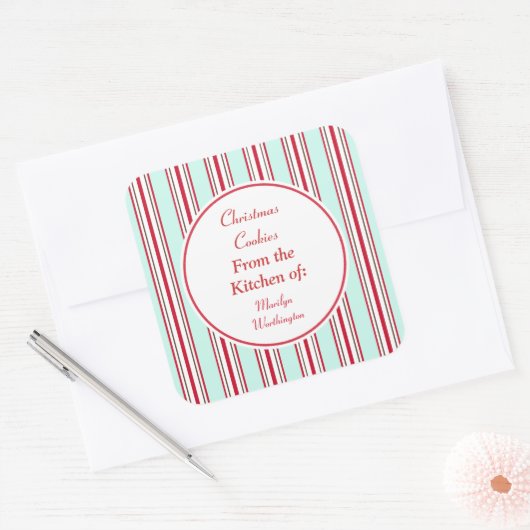 Aqua Peppermint Kitchen Stickers (Umschlag)