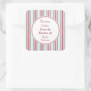 Aqua Peppermint Kitchen Stickers