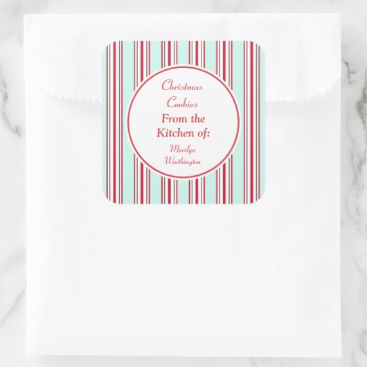 Aqua Peppermint Kitchen Stickers (Tasche)