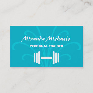 Aqua Personal Trainer Hantel Visitenkarte