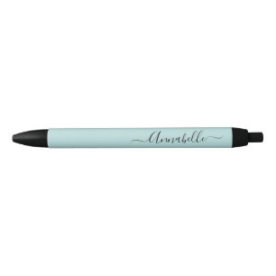 Aqua Personalisiert Name Script Kugelschreiber