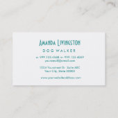 Aqua PET CARE BUSINESS Simple Style V63E Visitenkarte (Rückseite)