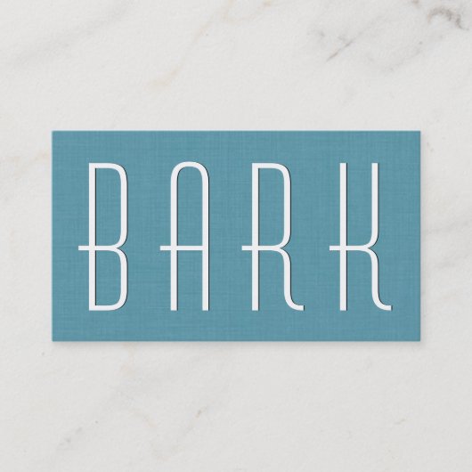 Aqua PET CARE BUSINESS Simple Style V63E Visitenkarte (Vorderseite)