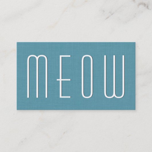 Aqua PET CARE Business Simple Style V63F Visitenkarte (Vorderseite)