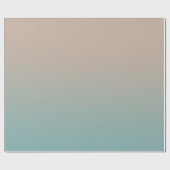 Aqua-Pfirsich-Steigung Geschenkpapier (Flach)