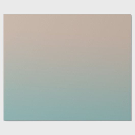 Aqua-Pfirsich-Steigung Geschenkpapier (Flach)