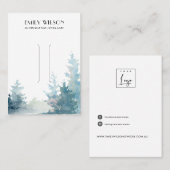 AQUA PINE TREE WINTERWALD-KLIPPENANZEIGE VISITENKARTE (Vorne/Hinten)