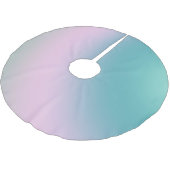 Aqua Pink Gefärbte Krawatte Polyester Weihnachtsbaumdecke (Schrägansicht)