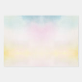 Aqua Pink Gelbe Gefärbte Krawatte Friedenszeichen  Geschenkpapier Set (Vorderseite 2)