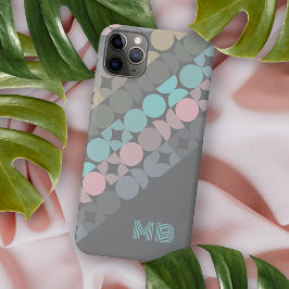 Aqua Pink Grau Beige Circles Pattern Case-Mate iPhone Hülle
