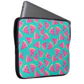 Aqua/Pink Watermelon Laptop Sleeve (Vorne Rechts)