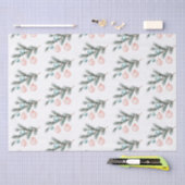 Aqua Pink Weihnachtsbaum Zweigstelle Ornamente Seidenpapier (Handwerk)