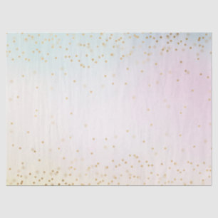 Aqua Pink Yellow Confetti Seidenpapier