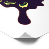 Aqua Pink Yellow - Elegante Schmetterlinge Poster (Ecke)