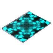 Aqua-Plasma-Symmetrie-Fraktal-Kunst Notizblock (Linke Seite)