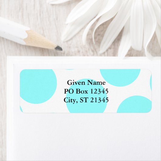 Aqua Polka Dot (Insitu)