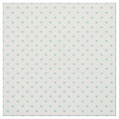 Aqua Polka Dot Hearts Stoff (Muster)