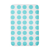 Aqua Polka Dots Badematte (Vorderseite Vertikal)