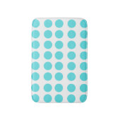 Aqua Polka Dots Badematte (Vorderseite Vertikal)