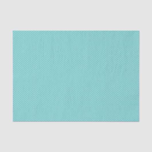 Aqua Polka-dots Seidenpapier (Vorderseite)