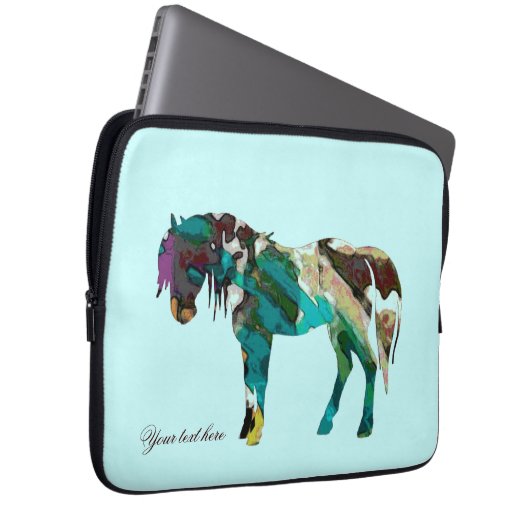 Aqua-Pony Laptopschutzhülle (Vorne Rechts)