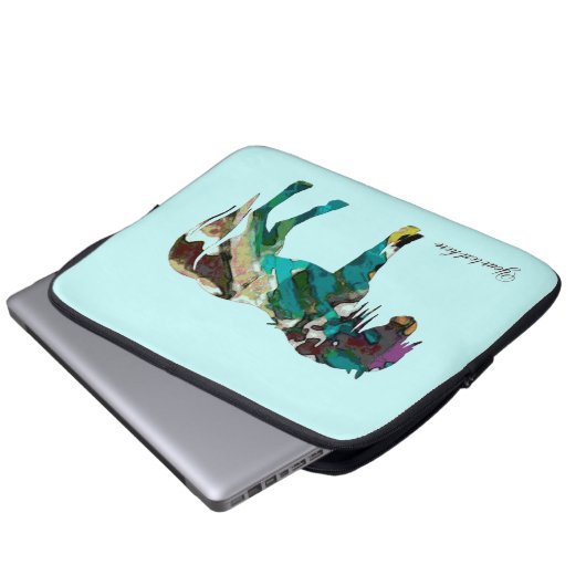 Aqua-Pony Laptopschutzhülle (Vorne Knopf)