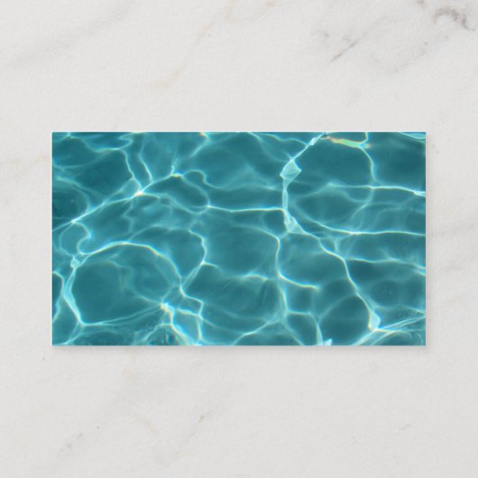 Aqua-Pool Visitenkarte (Rückseite)