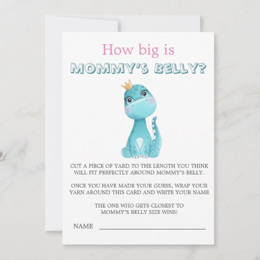 Aqua Princess Dinosaurier Wie groß ist Mama's Bauc (Vorderseite)