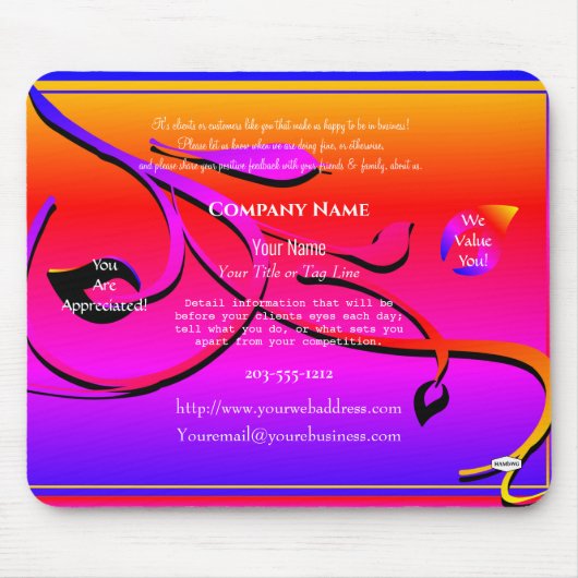 Aqua Promotional Mouse Pad - HAMbyWG Mousepad (Vorne)