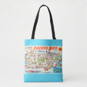 Aqua Puerto Rico Karte Tasche (Vorderseite)