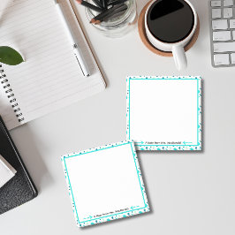 Aqua-Punkt-Lehrer-Dankeschön-Geschenk Post-it Klebezettel