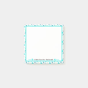 Aqua-Punkt-Lehrer-Dankeschön-Geschenk Post-it Klebezettel
