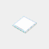 Aqua-Punkt-Lehrer-Dankeschön-Geschenk Post-it Klebezettel (angewinkelt)