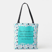 Aqua-Punkt-Lehrer-Dankeschön-Geschenk Tasche (Rückseite)