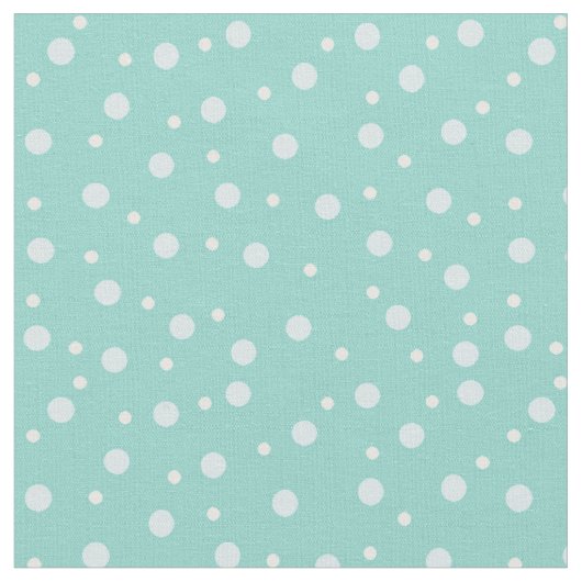 Aqua Punkte Stoff (Nahaufnahme)