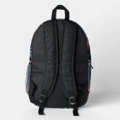 Aqua Radiation: Sunset Beauty Backpack" Bedruckter Rucksack (Rückseite)