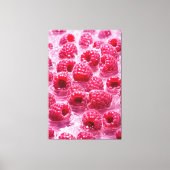 Aqua Raspberry Stretched Canvas Print Leinwanddruck (Vorderseite)