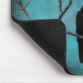 Aqua Raven Art Mousepad (Ecke)