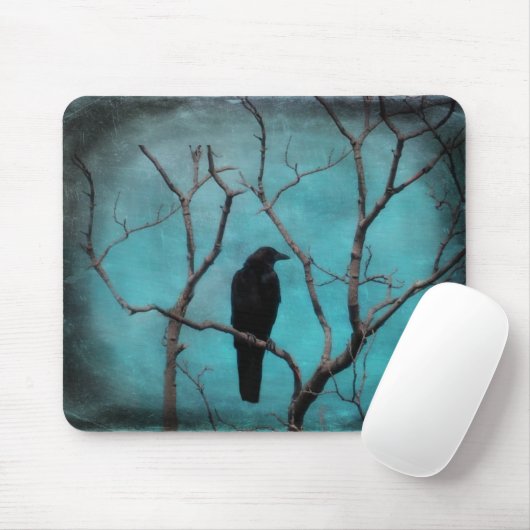 Aqua Raven Art Mousepad (Mit Mouse)