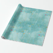 Aqua Reed Spring Gift Wrap Geschenkpapier (Ungerollt)
