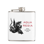 Aqua Regia Flasche - weißer Hintergrund Flachmann (Vorderseite)