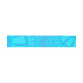 Aqua Remix Einladungsbanderole (Flach)