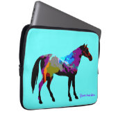 Aqua-Rennpferd-Laptop-Hülse Laptopschutzhülle (Vorne Rechts)