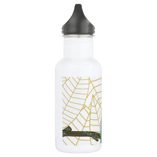 Aqua-Retro Eulen-Entwurf Trinkflasche (Links)