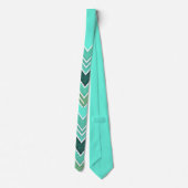 Aqua Rise Chevron Krawatte (Rückseite)