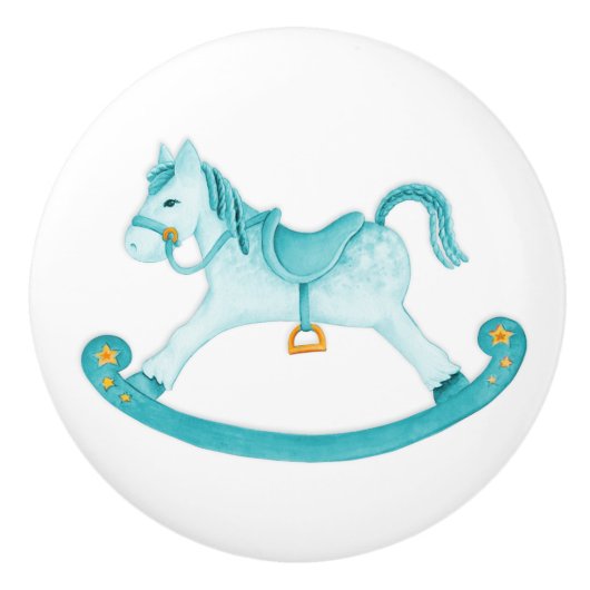 Aqua Rocking Rock Knopf Keramikknauf (Vorderseite)