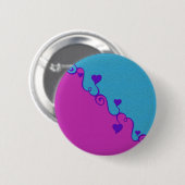 Aqua / Rosa Herzen Taste, anpassen Button (Vorne & Hinten)