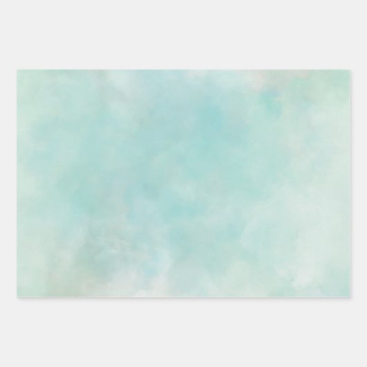 Aqua Rosa Kirschblütenblüte        Geschenkpapier Set (Vorderseite 3)