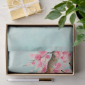 Aqua Rosa Kirschblütenblüte Seidenpapier (Geschenk)